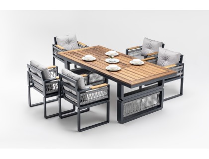 İmperial Alüminyum 6 kişilik Masa Takımı